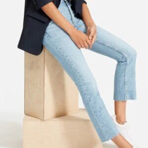 Everlane Kick crop flare jeans, size 28